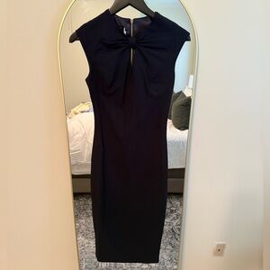 Ted Baker Navy Sleeveless Bow neck Dress